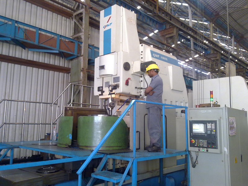 CNC Gear Shaper (Make: YICHANG CHANGING, Model : YKM51160)Max. Module: 20, Stroke Length : 420 mm, Max. dia internal gear: 2100 mm, Max. dia external gear: 1600 mm